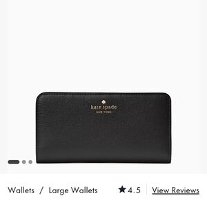 BNWT Authentic Kate Spade Black Bailey Wallet